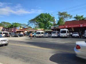 Street and cars.