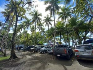 Playa Ventanas parking area.