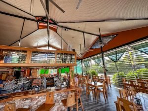 Interior of the restaurant.